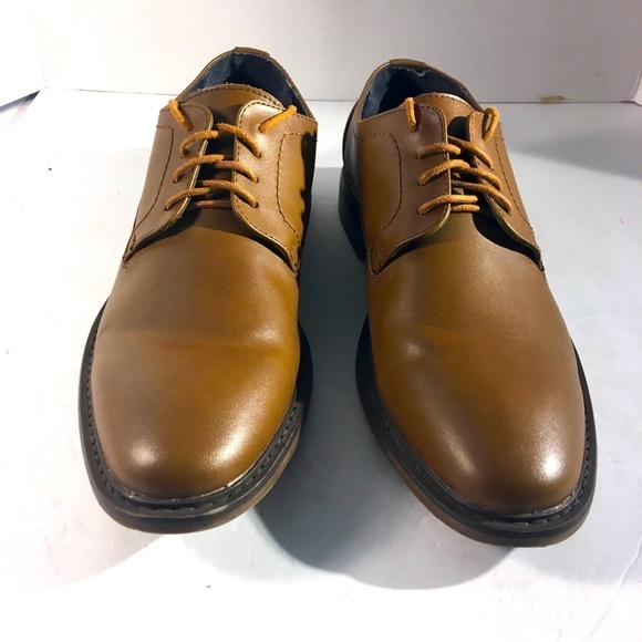 Joseph Abboud “Greyson” Brown Leather Oxford Shoe main image 4